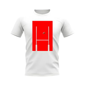 Wales Rugby Posts T-Shirt (White)