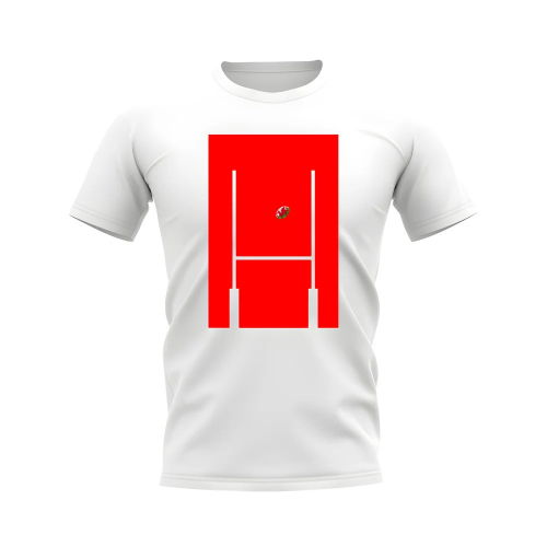 Wales Rugby Posts T-Shirt (White)