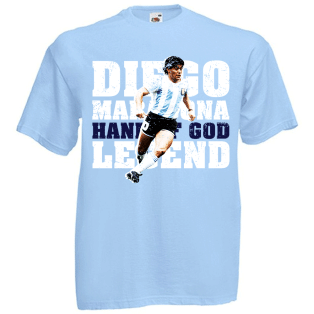 Diego Maradona Hand of God Legend T-Shirt (Sky) - Kids