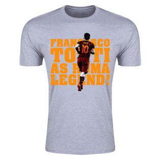 Francesco Totti Roma Legend T-Shirt (Grey) - Kids