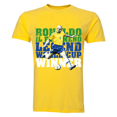 Ronaldo Brazil Legend T-Shirt (Yellow) - Kids