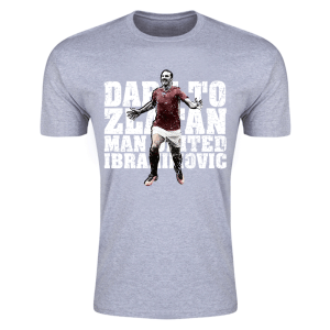 Zlatan Ibrahimovic Dare to Zlatan Man Utd T-Shirt (Grey) - Kids
