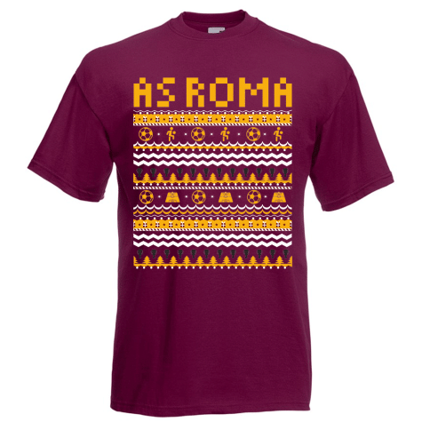As Roma Christmas T-Shirt (Burgundy) - Kids