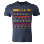 Barcelona Christmas T-Shirt (Navy) - Kids
