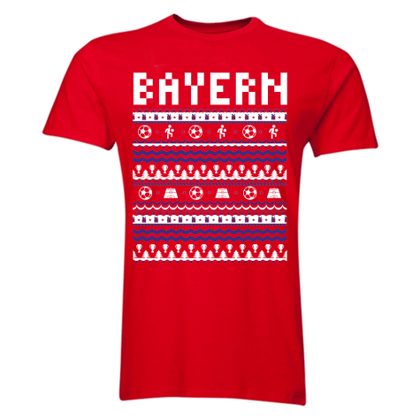 Bayern Munich Christmas T-Shirt (Red) - Kids