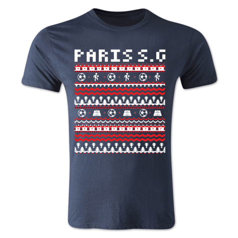 PSG Christmas T-Shirt (Navy) - Kids