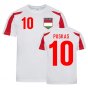 Ferenc Puskas Hungary Sports Training Jersey (White-Red)
