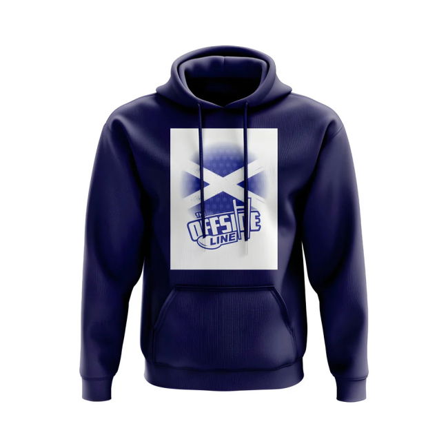 The Offside Line Scotland Flag Hoody (Navy)