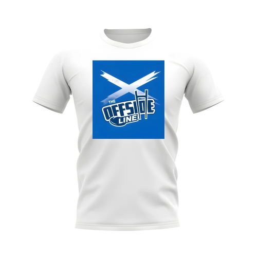 The Offside Line Scotland Flag T-Shirt (White)