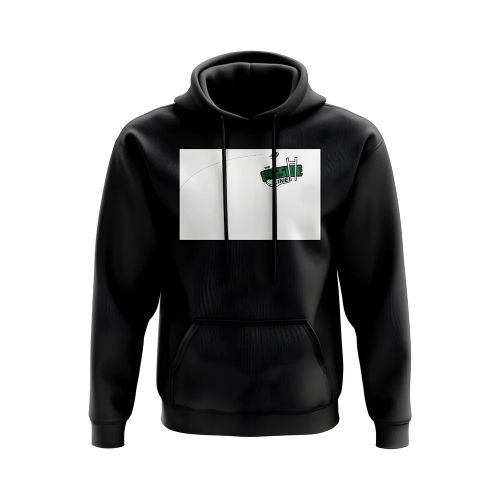 Rugby Ball Offside Line Hoody (Black/White)