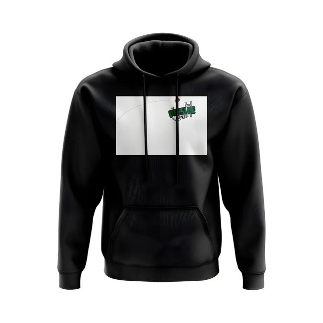 Rugby Ball Offside Line Hoody (Black/White)