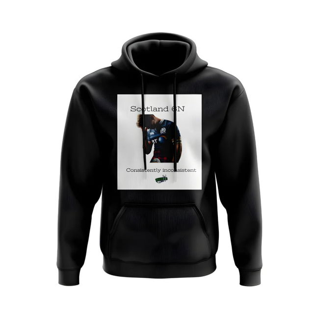 Consistent Scotland Rugby Hoody (Black/White)