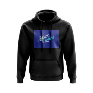 Eat, Sleep, Rugby Repeat Hoody - Version 8 (Black/Blue)