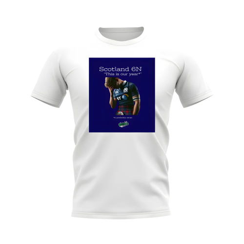 Scotland Our Year Rugby T-shirt - Version 1 (White/Navy)