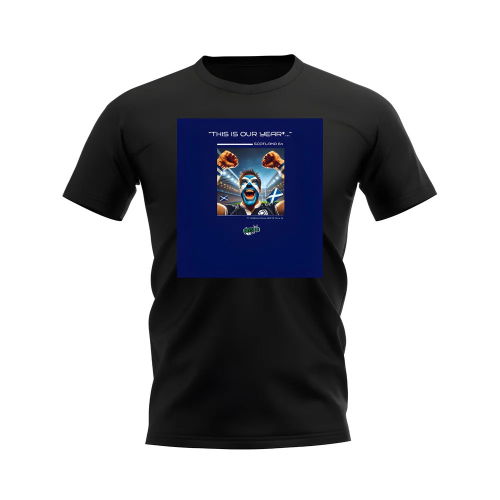 Scotland Our Year Rugby T-shirt - Version 3 (Black/Navy)