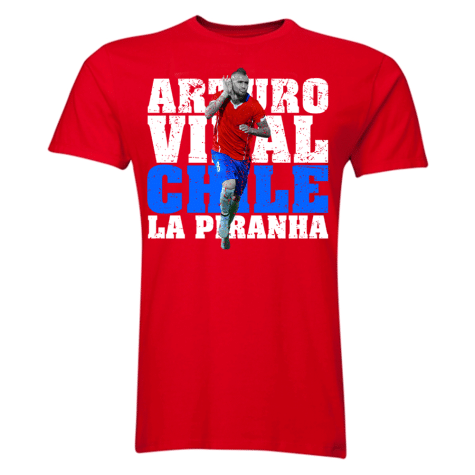 Arturo Vidal Chile Player T-Shirt (Red)