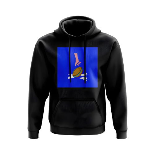 Scotland Rugby Try Hoody- Version 1 (Black/Blue)