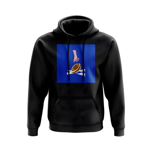 Scotland Rugby Try Hoody- Version 2 (Black/Blue)