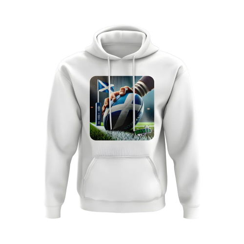 Scotland Rugby Try Hoody - Version 3 (White)