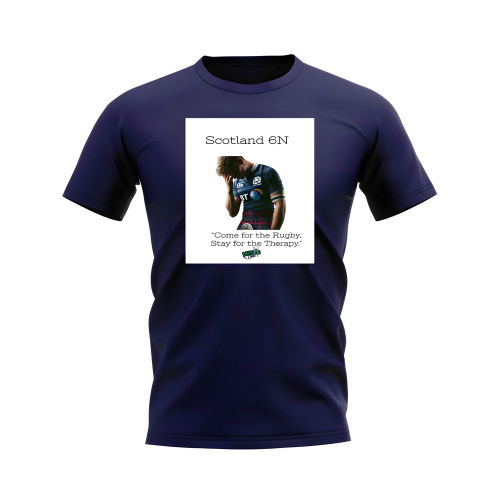 Scotland Therapy Rugby T-Shirt (Navy)