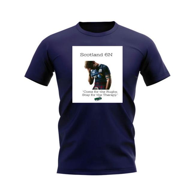 Scotland Therapy Rugby T-Shirt (Navy)