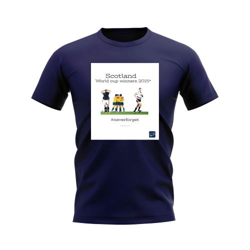 Scotland 2015 Rugby T-Shirt (Navy/White)