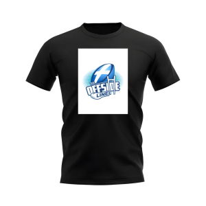 Scotland Offside Line Logo Rugby T-Shirt - Version 1 (Black/White)