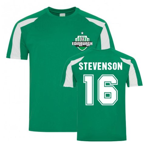 Lewis Stevenson Hibs Sports Training Jersey (Green)
