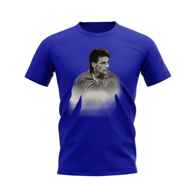 Roberto Baggio Italy Legend T-Shirt (Blue)
