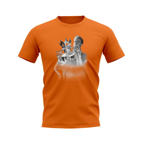 Dennis Bergkamp Arsenal Legend T-Shirt (Orange)