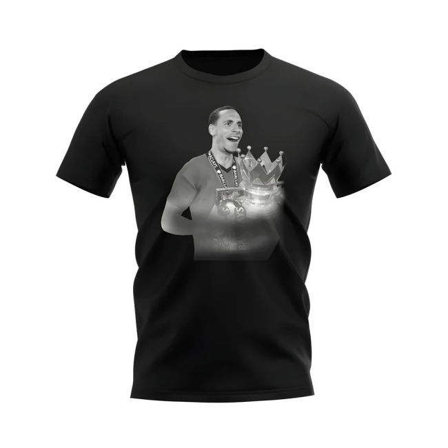Rio Ferdinand Manchester United Legend T-Shirt (Black)