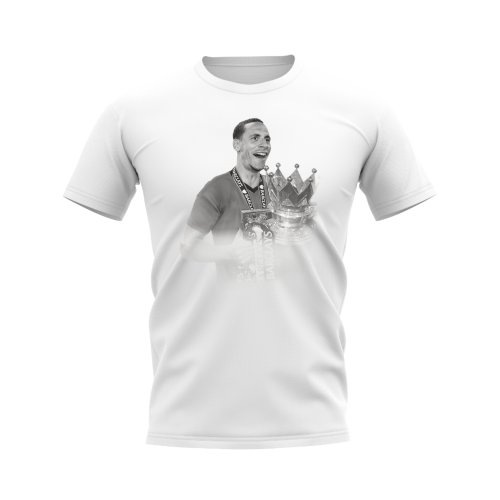 Rio Ferdinand Manchester United Legend T-Shirt (White)