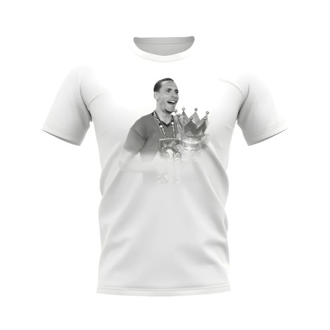 Rio Ferdinand Manchester United Legend T-Shirt (White)