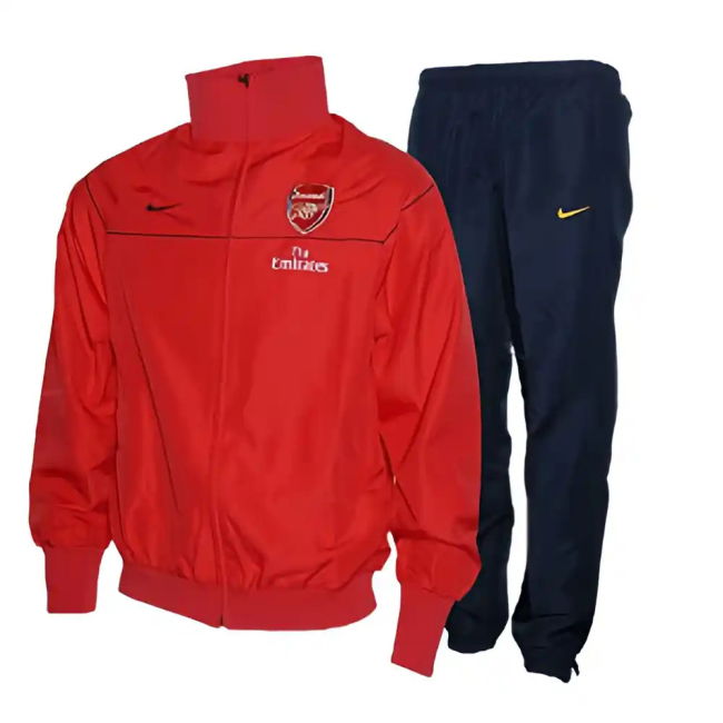 08-09 Arsenal Woven Warmup Suit (red) - Kids