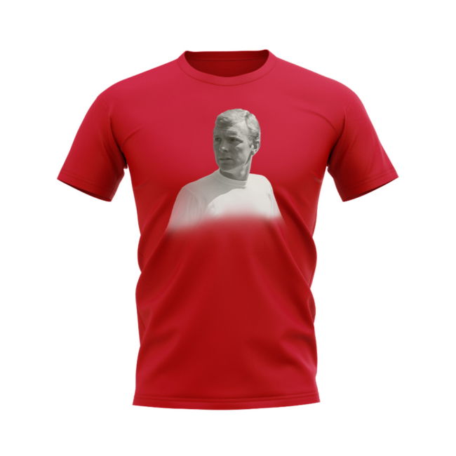 Bobby Moore England Legend T-Shirt (Red)