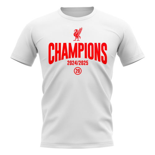 Liverpool 2024-2025 Champions T-Shirt (White)
