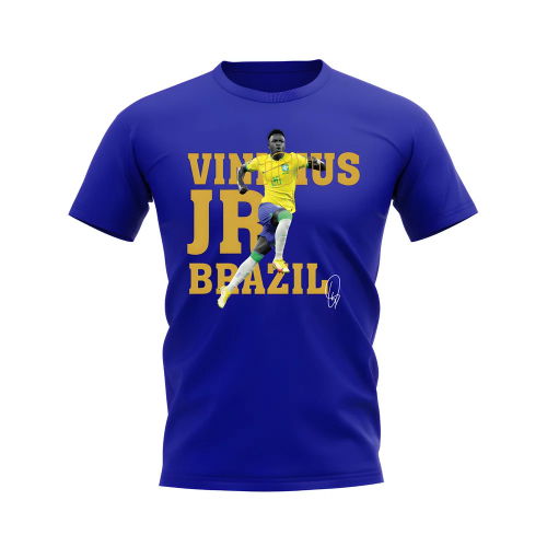 Vinicius jr Brazil Player Tee (Royal Blue)