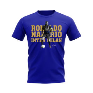 Ronaldo Nazario Inter Milan Player Tee (Royal Blue)