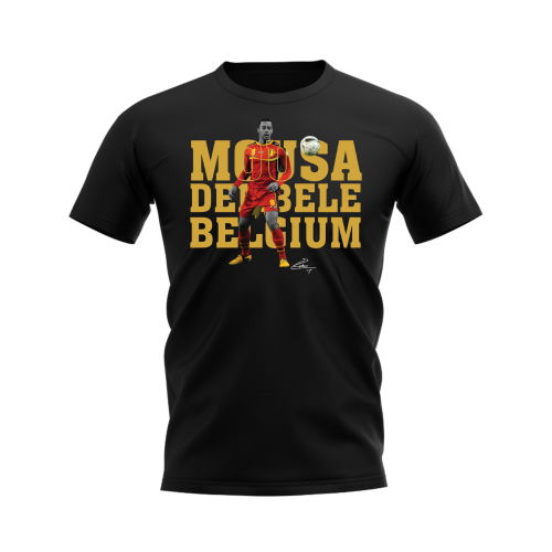 Mousa Dembele Belgium Player Tee (Black)