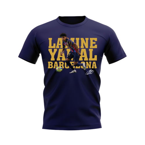 Lamine Yamal Barcelona Player Tee (Navy)