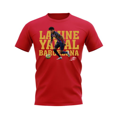 Lamine Yamal Barcelona Player Tee (Red)