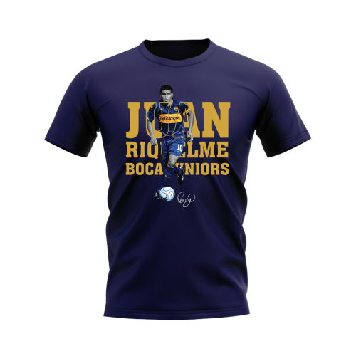 Juan Riquelme Boca Juniors Player Tee (Navy)