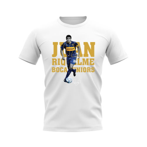 Juan Riquelme Boca Juniors Player Tee (White)