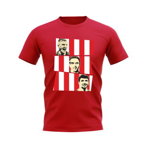Schweinsteiger Lahm Muller Bayern Munich Trio T-Shirt (Red)