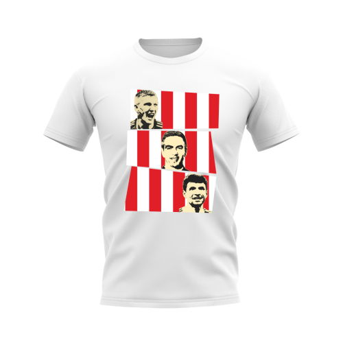 Schweinsteiger Lahm Muller Bayern Munich Trio T-Shirt (White)