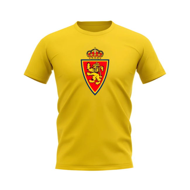 Real Zaragoza Badge T-Shirt (Yellow)