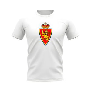 Real Zaragoza Badge T-Shirt (White)