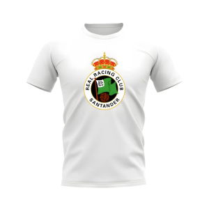 Racing Santander Badge T-Shirt (White)
