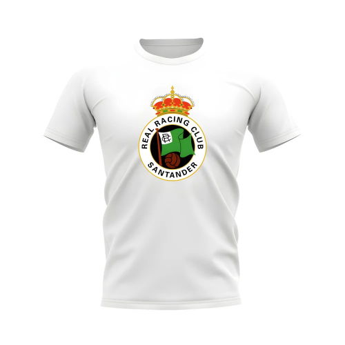 Racing Santander Badge T-Shirt (White)