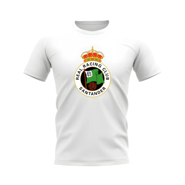 Racing Santander Badge T-Shirt (White)